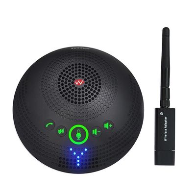 Professionelles Konferenzmikrofon SQ-M13B 2.4G drahtloses Omnidirectional-Mikrofon mit 360-Grad-Aufnahme, hochauflösendem Audio und Geräuschreduktion