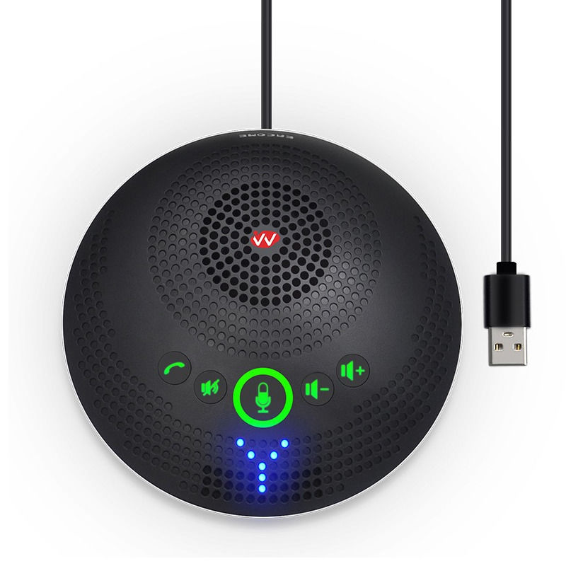 Professionelles Konferenzmikrofon SQ-M13U 2.4G drahtloses Omnidirectional-Mikrofon mit 360-Grad-Aufnahme, hochauflösendem Audio und Geräuschreduktion